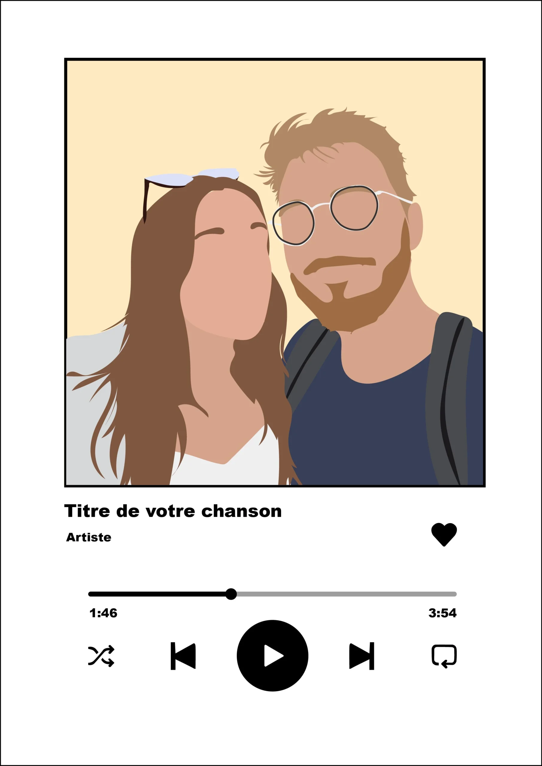 Affiche musique simplifiée personnalisée – Image 2