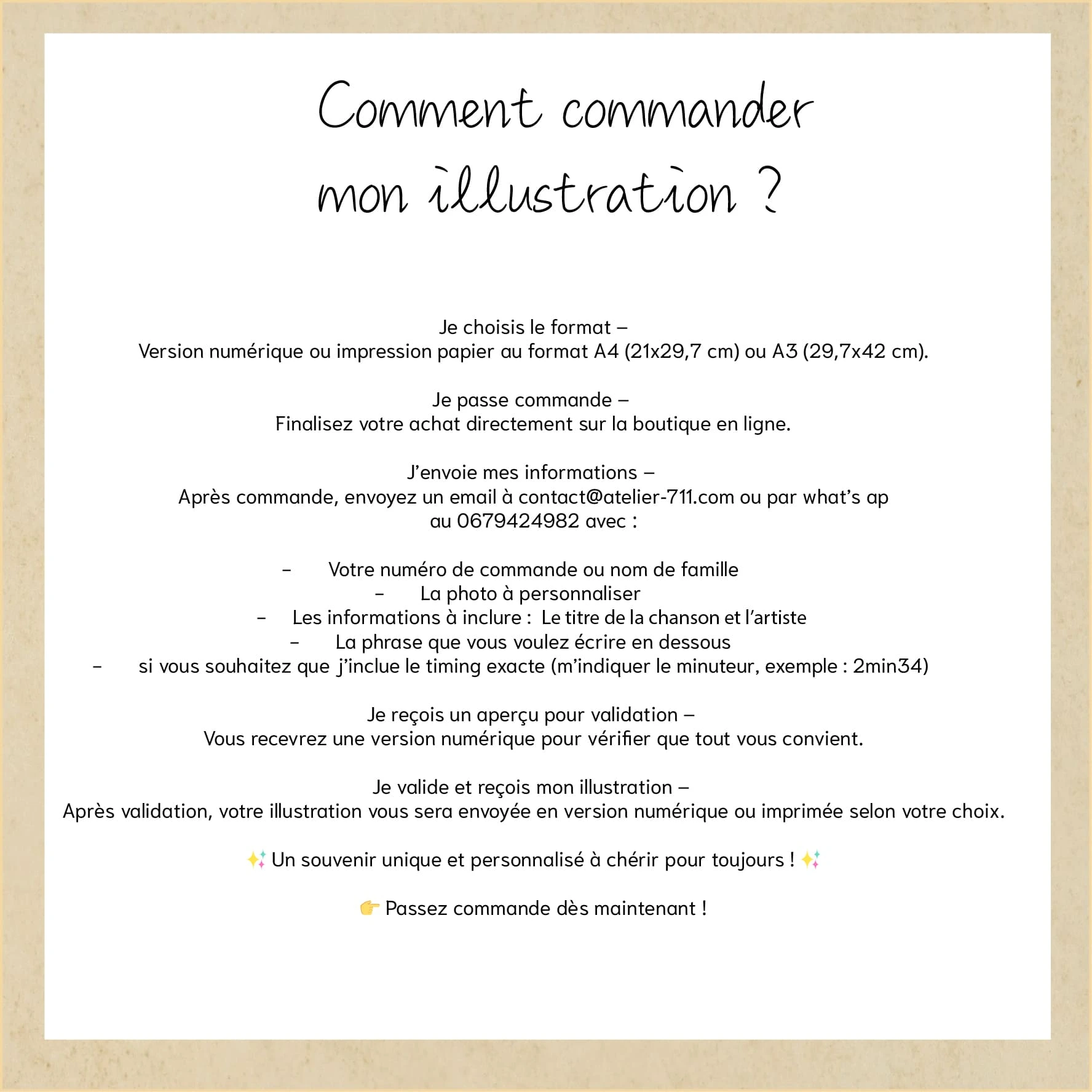 Affiche musique simplifiée personnalisée – Image 3