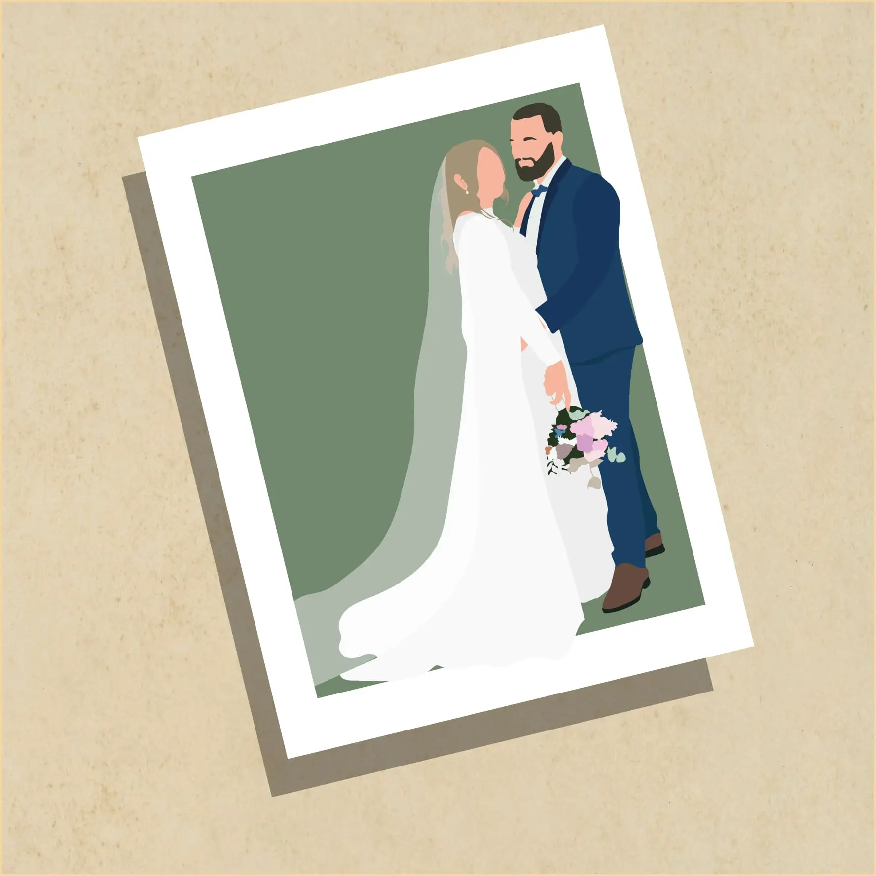 Affiche photo simplifiée personnalisée