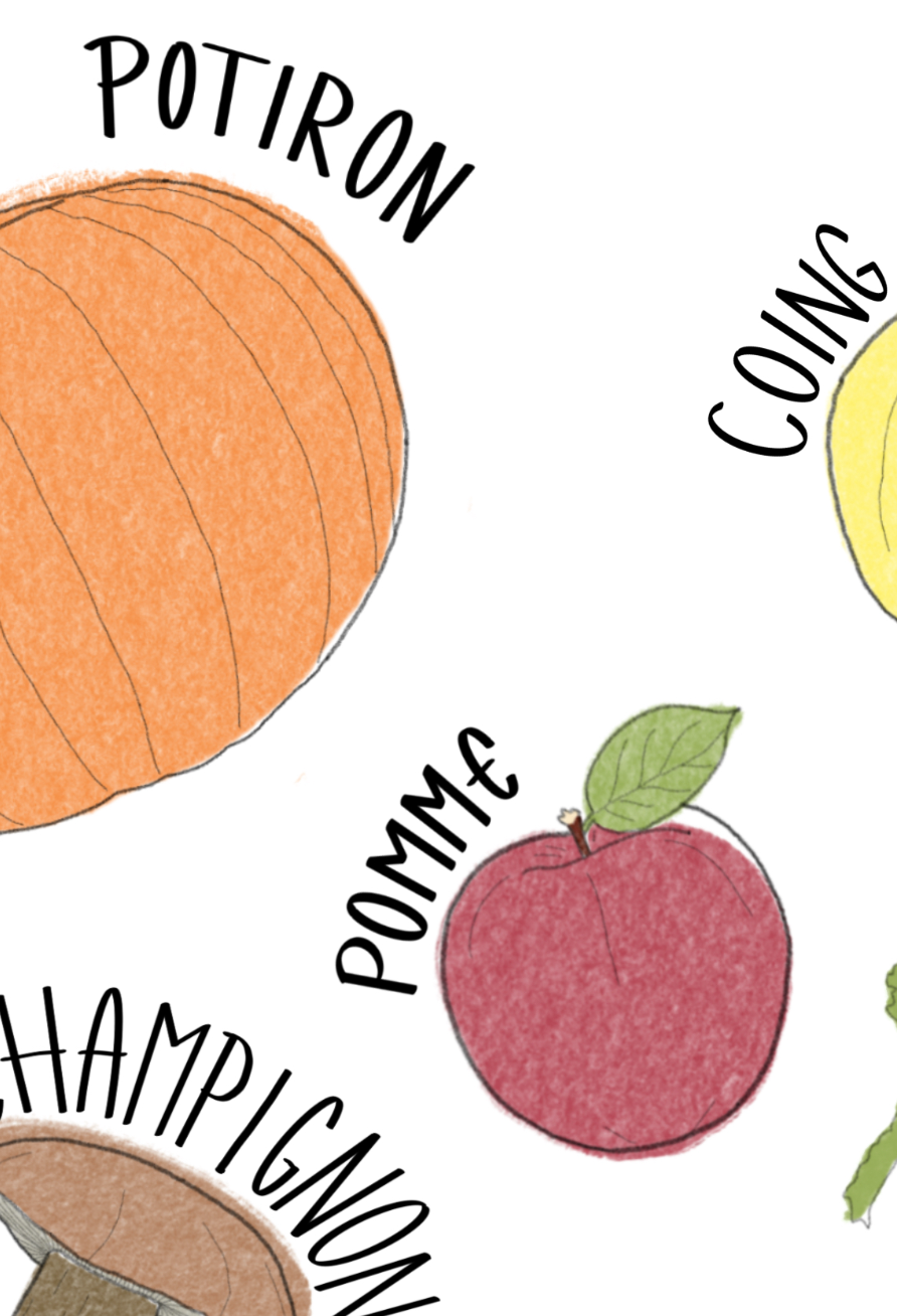Affiche fruits & légumes - Automne – Image 2